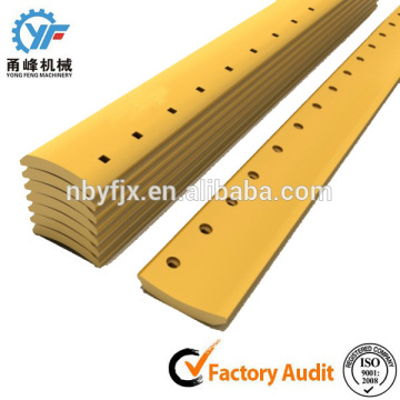 Motor grader blades double bevel curved