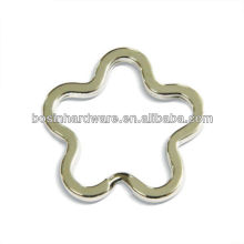 Fashion High Quality Metal Flower Shaped Split Ring