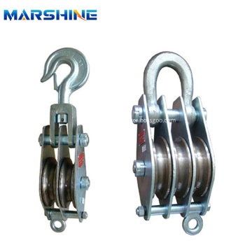 Lifting Hook with Pulley Two Wheel Pulley