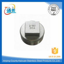 casting male threaded stainless steel square tank plugs