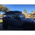 Truck SUV Camping Black Rooftop Tent with Ladder