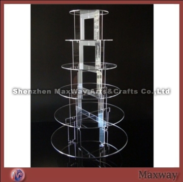 6 Tier Acrylic Circle Cup Cake Stand