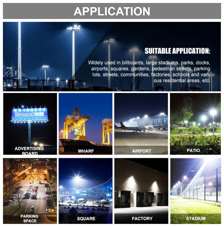 High Lumen LED Flood Light 5years Warranty 1000W Outdoor Lighting