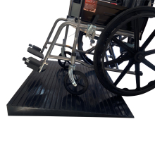 Durable Rubber Wheelchair Ramp - 7CM Rise Threshold Curb