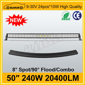 Hight quality 50'' 20400LM 240w led 4x4 light bar reflector