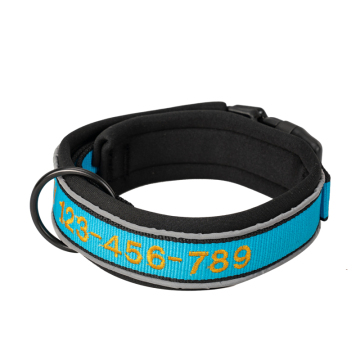 High Quality Custom Text Pet Collars: Personalized Dog and Cat Collars with Soft Padded Embroidery