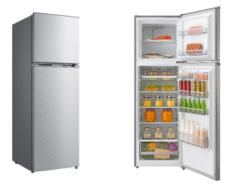 Household Top Freezer Double Door Refrigerator with Meps