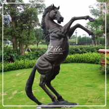 High Workmanship Outdoor Bronze Rearing large horse statue