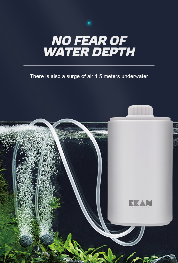 Ekan adjustable mini ultra silent oxygen fish tank aquarium air pump