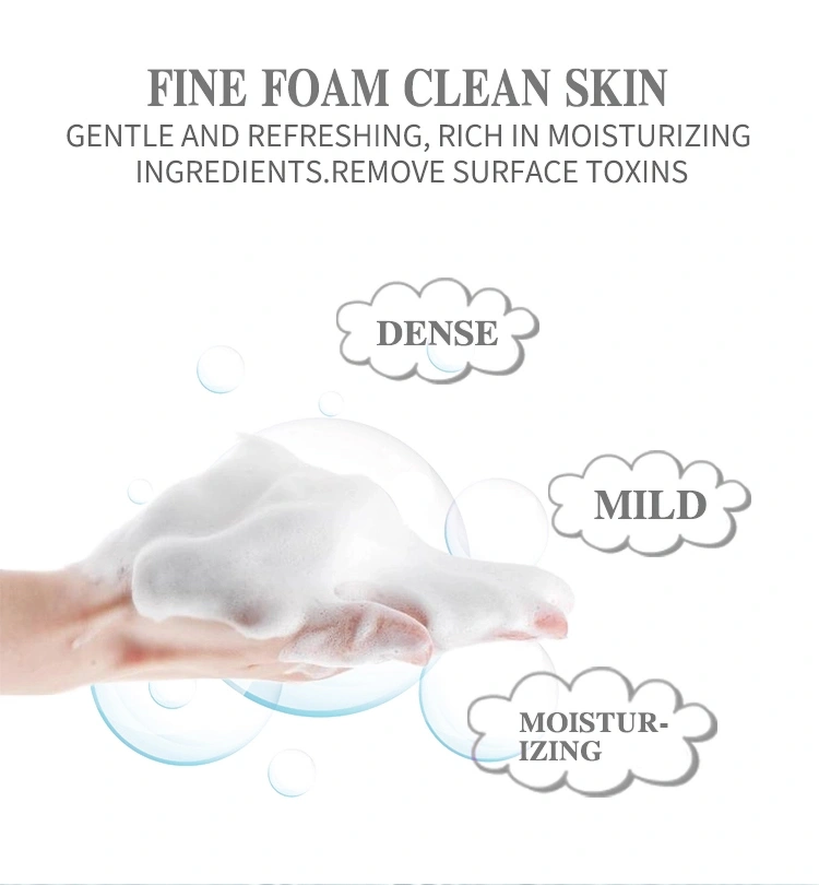 Face Cleanser Gentle and Refreshing Shiny OEM ODM Face Cleansing Bubble