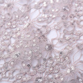 Dirty Pink Sequin Mesh Embroidery Fabric