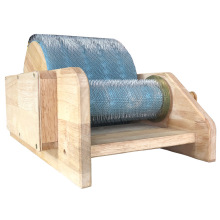 DIY 40cm Hand-Cranked Simple Wool Carder for Mixed Color Finishing