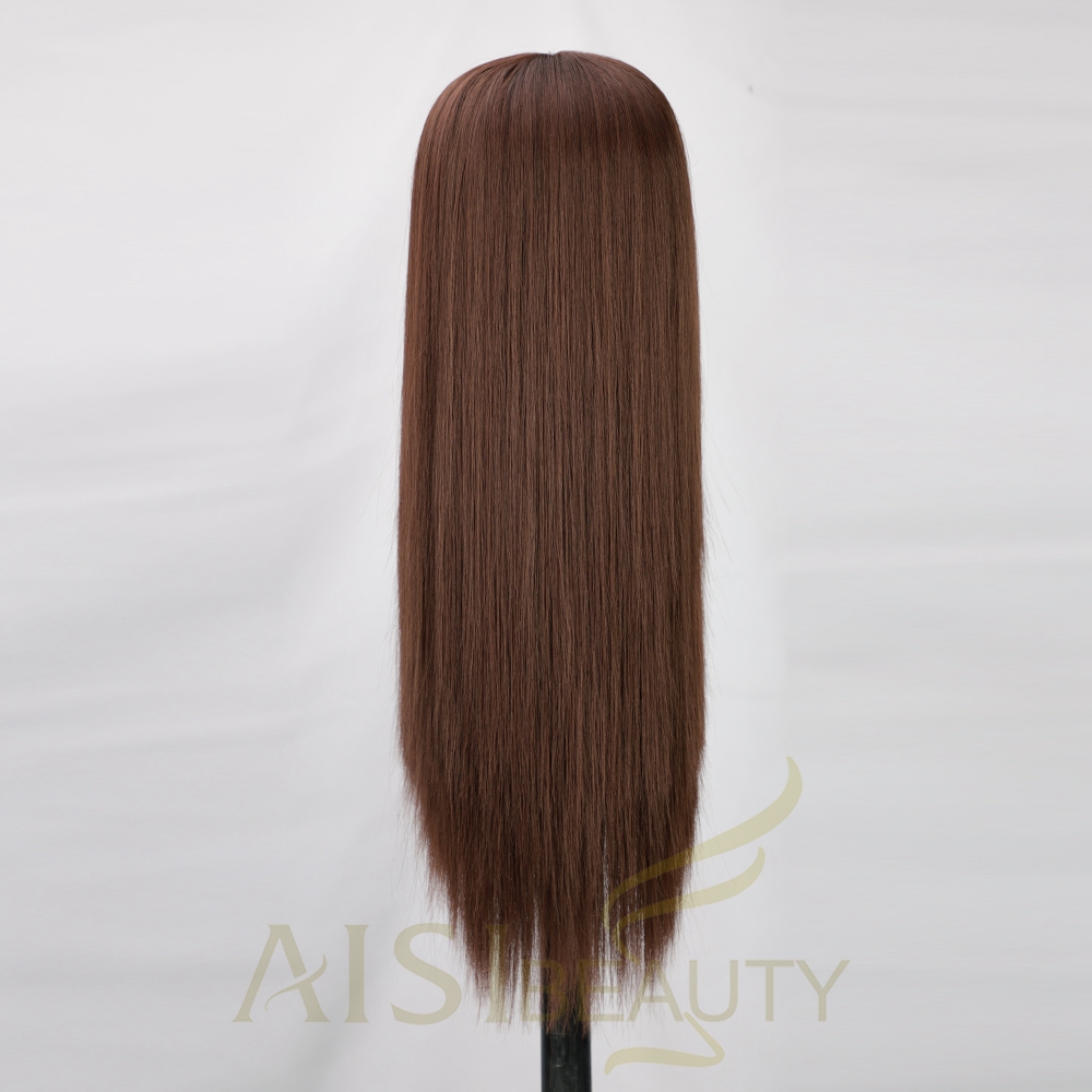 Aisi Beauty high quailty vendor brown futura heat resistant wholesale price lace front full synthetic hair wigs for black women