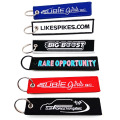 Flight Woven Twill Fabric Textile Tag Key Holder