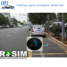 Wireless street car park sensors for smart parking space occupancy detection