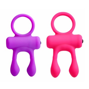 Rabbit Eared Vibrating Cock Ring with G-Spot Enhancer