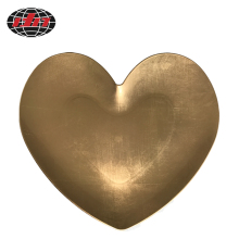 Gold Heart-shaped Plastic Charger Plate