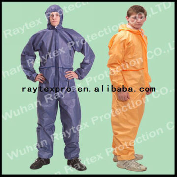 Type4/5/6 Certified Microporous Chemical Protective Coverall workwear