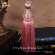 Curtain tieback tassel for textile printing accessory