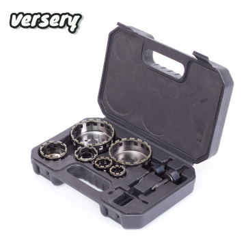 free shipping 9pcs/sets 25mm-73mm Diamond Coated Drill Bit Set Tile Marble Glass Ceramic Hole Saw Drilling Bits For Power Tools