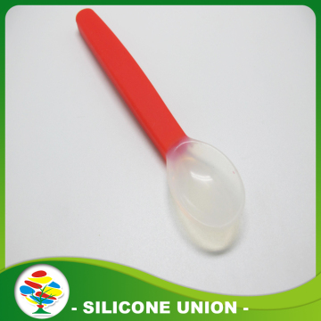 Red High Quality Silicone Spoon And Baby Spoon