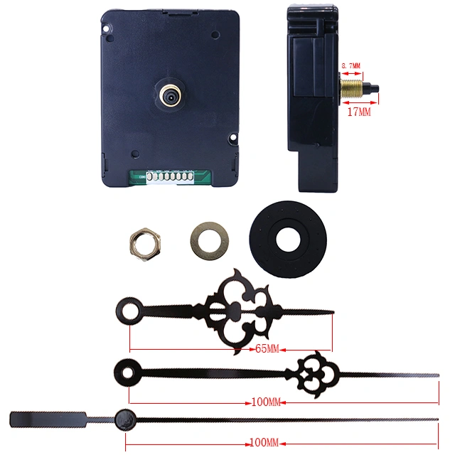 Good Quality HD1688 14 mm Radio Controlled Step Clock Movement with Metal Clock Hands Second Hands