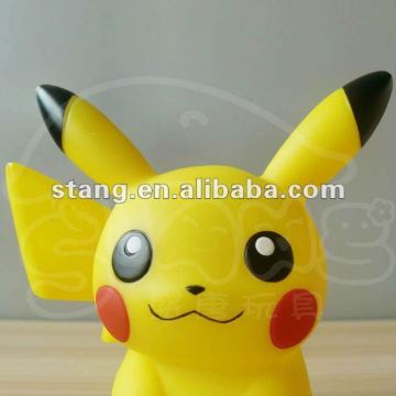 Plastic yellow Pikachu figures,pikachu toy figurine