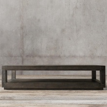 Vintage Designer Oak Rectangular Coffee Table