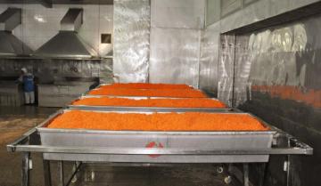 convenient dried carrot used in noodle