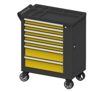 TOOLWAY High-End Metal Rolling Tool Cabinet: Large Capacity 7-Drawer Storage Solution