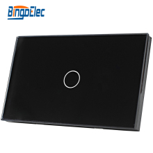 Bingoelec Wholesale Home Glass Panel LED Crystal Light Switches AU/US/NZ Standard Wall Touch Switches