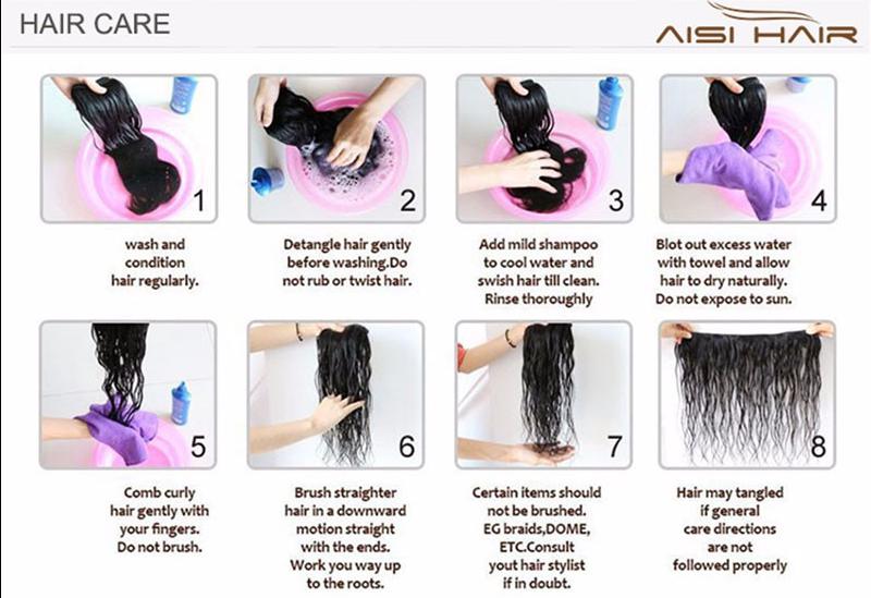 Aisi Hair 8-28'' Kinky Straight Human Hair Weave Bundles  Brazilian Natural Black Human Hair Extensions