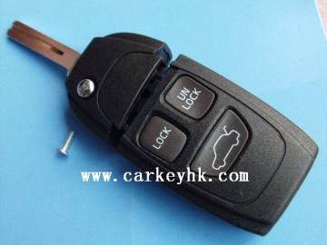 Flip remote key blank Volvo modified flip 3 buttons key shell
