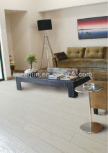 White colored HDF wooden laminate flooring