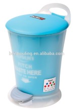 HDPE plastic covered foot petal trash bin