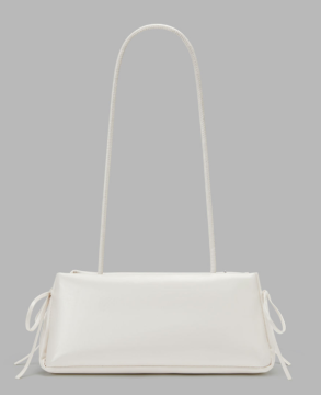 White Bow-adorned Shoulder Bag
