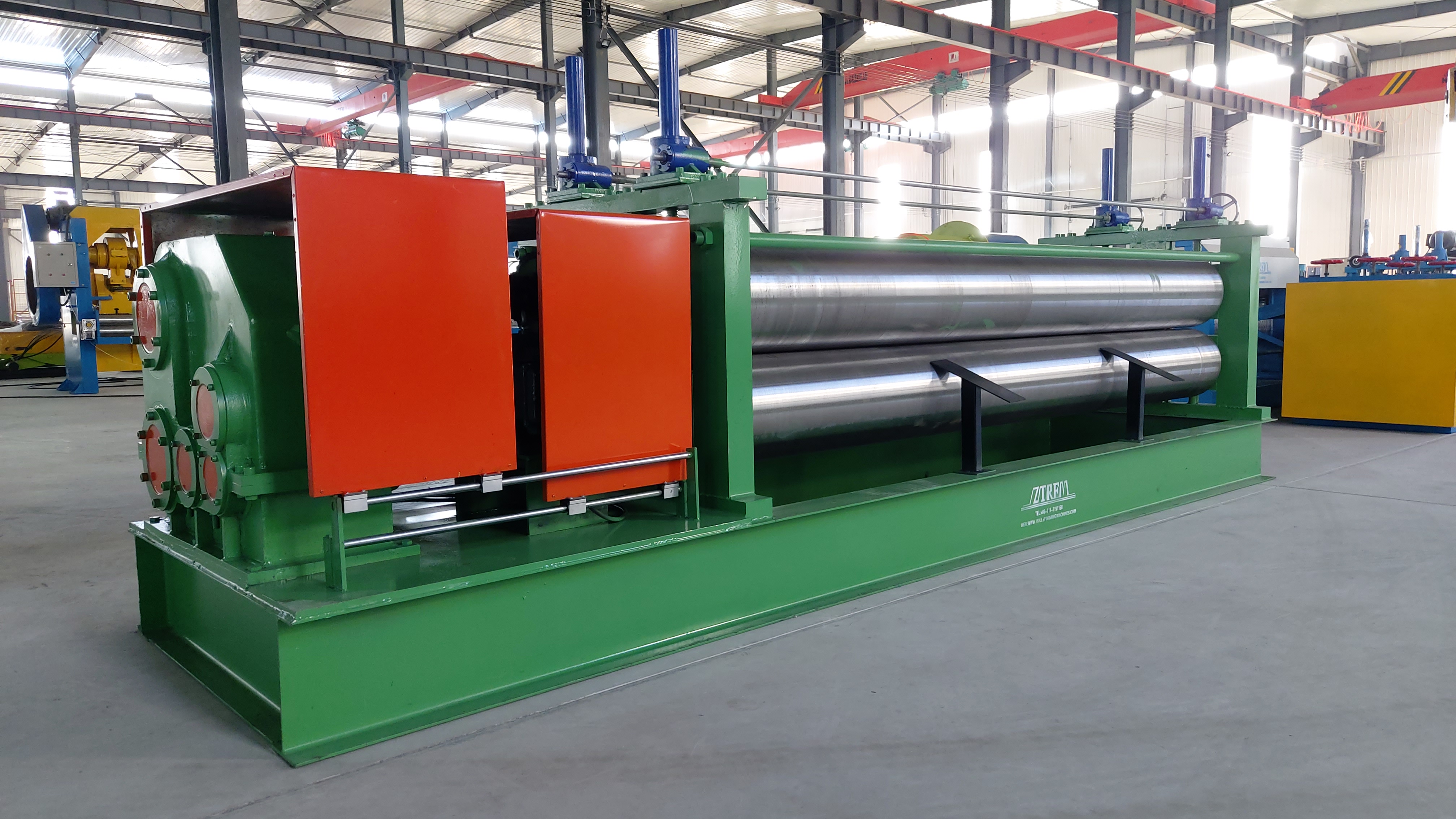 Thin material barrel type metal sheet corrugation machine