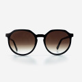 Oval and Architectural lines Acetate Women's Sunglasses