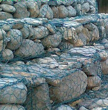 Galvanized Gabion baskets for landscape gardening