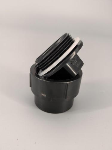 ABS FITTING 1.5 inch CLEANOUT ADAPTER WITH PLUG