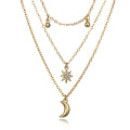 Fashion Women Necklace Moon Charms Necklace for Ladies