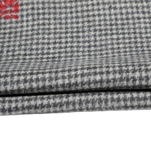 cheap tweed plaid check houndstooth fabric for overcoat