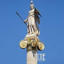 Ancient greek large white athena marble statue