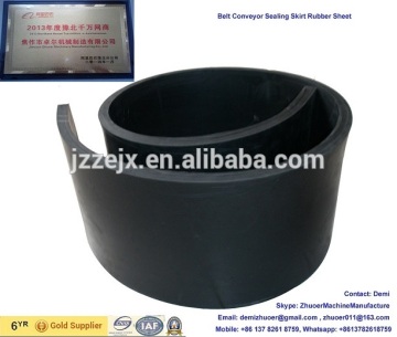 Conveyor Belting Dust Seal System / Rubber Belt Skirting Sheet / Conveyor Dust Seal Rubber with Clamps