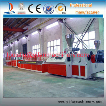 PVC plastic shutter profiles making machine