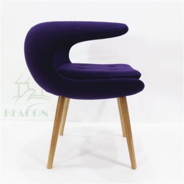 Rattan Wing Chair Particle Board Home Furniture Design