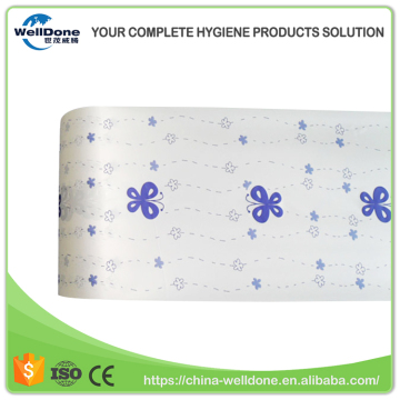 100% PE Film for Baby Diaper Back Sheet Raw Material
