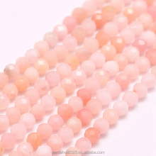 Pandahall 4mm Round Natural Opal Beads: Faceted Collection