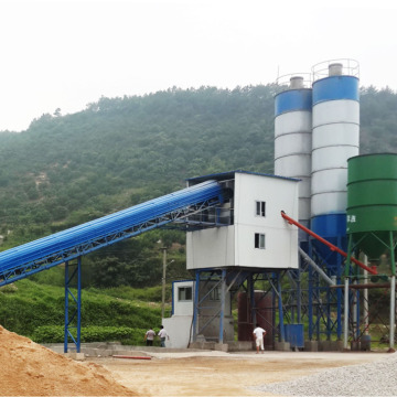 Mini best quality stationary concrete mixing plant