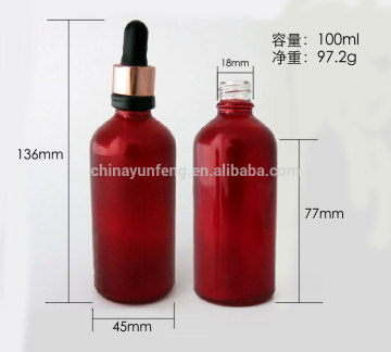 100ML dropper bottle, big red bottle with dropper for e vape oil